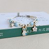 Cute Cartoon Alloy Enamel Multi-strand Charm Bracelets WG000A8-09-1