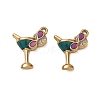 304 Stainless Steel Enamel Pendants SA-CBA7876-40G-01-1