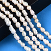 Natural Baroque Pearl Keshi Pearl Beads Strands X-PEAR-S020-F01-02-2