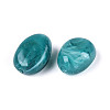 Oval Imitation Gemstone Acrylic Beads OACR-R052-09-2