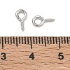 Brass Screw Eye Pin Peg Bails KK-D289-56P-3