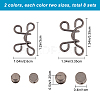 Gorgecraft 8 Sets 4 Style Alloy Button Pins for Jeans DIY-GF0005-94-2