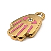 304 Stainless Steel Enamel Pendants STAS-Z199-01G-02-2