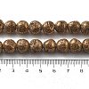 Electroplated Natural Lava Rock Beads Strands G-A251-D01-01G-4