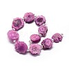 Natural Druzy Quartz Crystal Beads Strands G-F582-A04-2