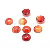 Dyed Natural Carnelian Gemstone Cabochons G-T020-8mm-14-1