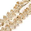 Electroplate Transparent Glass Beads Strands X1-EGLA-P052-02A-PL02-1