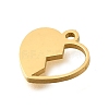 304 Stainless Steel Charms STAS-S178-02G-2
