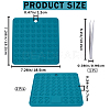 Gorgecraft 2Pcs Square Silicone Hot Mats for Hot Dishes AJEW-GF0008-26B-2