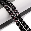 Handmade Lampwork Chevron Beads Strands LAMP-K041-01B-01-2