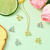 6Pcs 2 Colors Brass Pendants KK-CJ0003-12-6