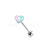 304 Stainless Steel & Acrylic Straight Barbell Tongue Rings FS-WG7AF88-01-1