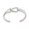 304 Stainless Steel Wire Wrap Cuff Bangles BJEW-Q773-06A-P-3