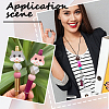 15Pcs 15 Style Animal Theme Food Grade Eco-Friendly Silicone Focal Beads SIL-SC0001-41-5