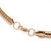304 Stainless Steel Choker Necklaces and Bangles Jewelry Sets SJEW-L144-A01-G-4