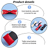   4 Pairs 4 Colors PU Leather Bowknot Shoelace Bands FIND-PH0007-47-4