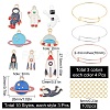 DIY Aviation Theme Bangle Making Kits DIY-SC0011-02-2