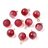 Two Tone Transparent Spray Painted Glass Pendants GLAA-N035-020A-C05-1