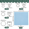 16Pcs 4 Styles 925 Sterling Silver Split Rings STER-HY0001-18-3