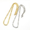 Fashionable 304 Stainless Steel Figaro Chain Necklaces for Men STAS-A028-N015-1