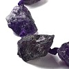 Raw Rough Natural Amethyst Beads Strands G-J388-A11-01-3