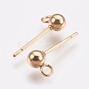 Ion Plating(IP) 304 Stainless Steel Ball Stud Earring Post X-STAS-H410-10G-2