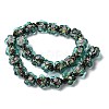 Handmade Foil Lampwork Beads Strands FOIL-Z001-02C-1