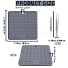 Gorgecraft 2Pcs Square Silicone Hot Mats for Hot Dishes AJEW-GF0008-26A-2