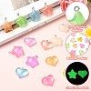 15Pcs 15 Styles Luminous Transparent Resin Pendants RESI-YW0001-79-5