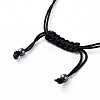 Unisex Adjustable Nylon Cord Braided Bead Bracelets BJEW-JB04887-01-4
