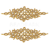 Rhombus Iron on Rhinestone Appliques DIY-WH0304-975A-1