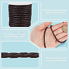 4-Ply Round Imitation Leather Braided Cord LC-WH0003-10D-5