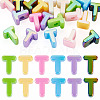 20Pcs UV Plating Opaque Acrylic European Beads OACR-TADJ0001-16T-1