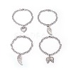 304 Stainless Steel Charm Bracelets BJEW-O169-03-1