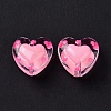 Glass Heart Beads GLAA-D005-01A-3