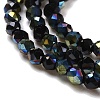 Electroplate Glass Beads Strands LS-GLAA-H021-01A-HP09-4