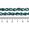 Transparent Electroplate Glass Beads Strands EGLA-N013-T6mm-B24-4