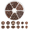   300Pcs 6 Styles Tibetan Style Alloy Spacer Beads TIBEB-PH0005-04-1