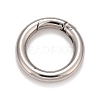 Non-Tarnish 304 Stainless Steel Spring Gate Rings X-STAS-M296-01P-D-1