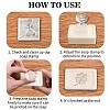 Clear Acrylic Soap Stamps DIY-WH0445-001-7
