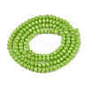 Opaque Solid Color Imitation Jade Glass Beads Strands EGLA-A044-P1mm-D30-3