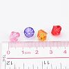 Mixed Color Chunky Dyed Transparent Acrylic Faceted Bicone Spacer Beads for Kids Jewelry X-DBB8mm-4