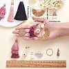 DIY Layered Tassel Drop Earring Making Kit DIY-SZ0009-86-2