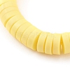 Handmade Polymer Clay Heishi Beaded Stretch Rings X-RJEW-JR00331-3