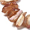 Natural Quartz Crystal Points Beads Strands G-K181-B26-6