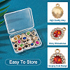 18Pcs 9 Colors UV Plating Alloy Pendants ALRI-TA0001-20-4