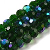 Electroplate Transparent Glass Beads Strands EGLA-A035-T8mm-L10-1
