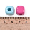 Opaque Baking Paint Acrylic European Beads OACR-G055-03-3