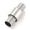 Tarnish Resistant 304 Stainless Steel Magnetic Clasps with Glue-in Ends STAS-M297-05P-1