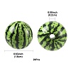 20Pcs Opaque Acrylic Beads MACR-FS0002-28B-4
